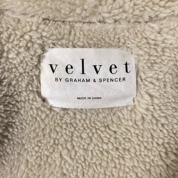 Velvet by Graham & Spencer Faux Fur Sherpa Open Front Vest with Pockets, Size S - Picture 8 of 8